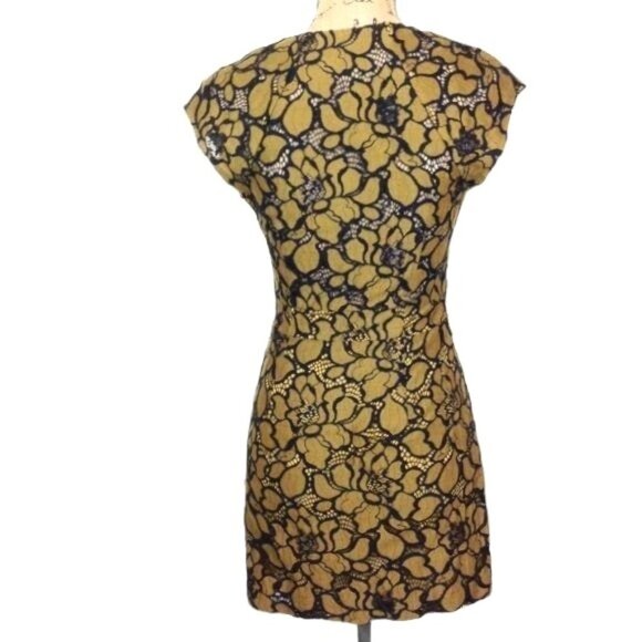 Free People Stretch Lace Gothic Glam Noir Romance Mini Dress Tunic Size Small - Picture 3 of 8